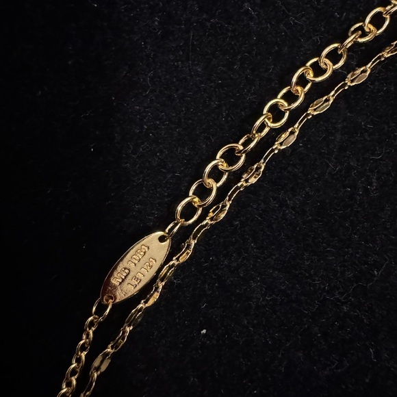 Louis Vuitton Gold Multi-Charm Necklace M61084 LE1224 - Picture 6 of 8